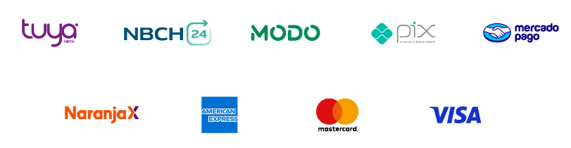 Tarjetas y billeteras aceptadas